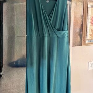 Wooland Merino Sleeveless Wrap-Front Women’s Dress, 2x